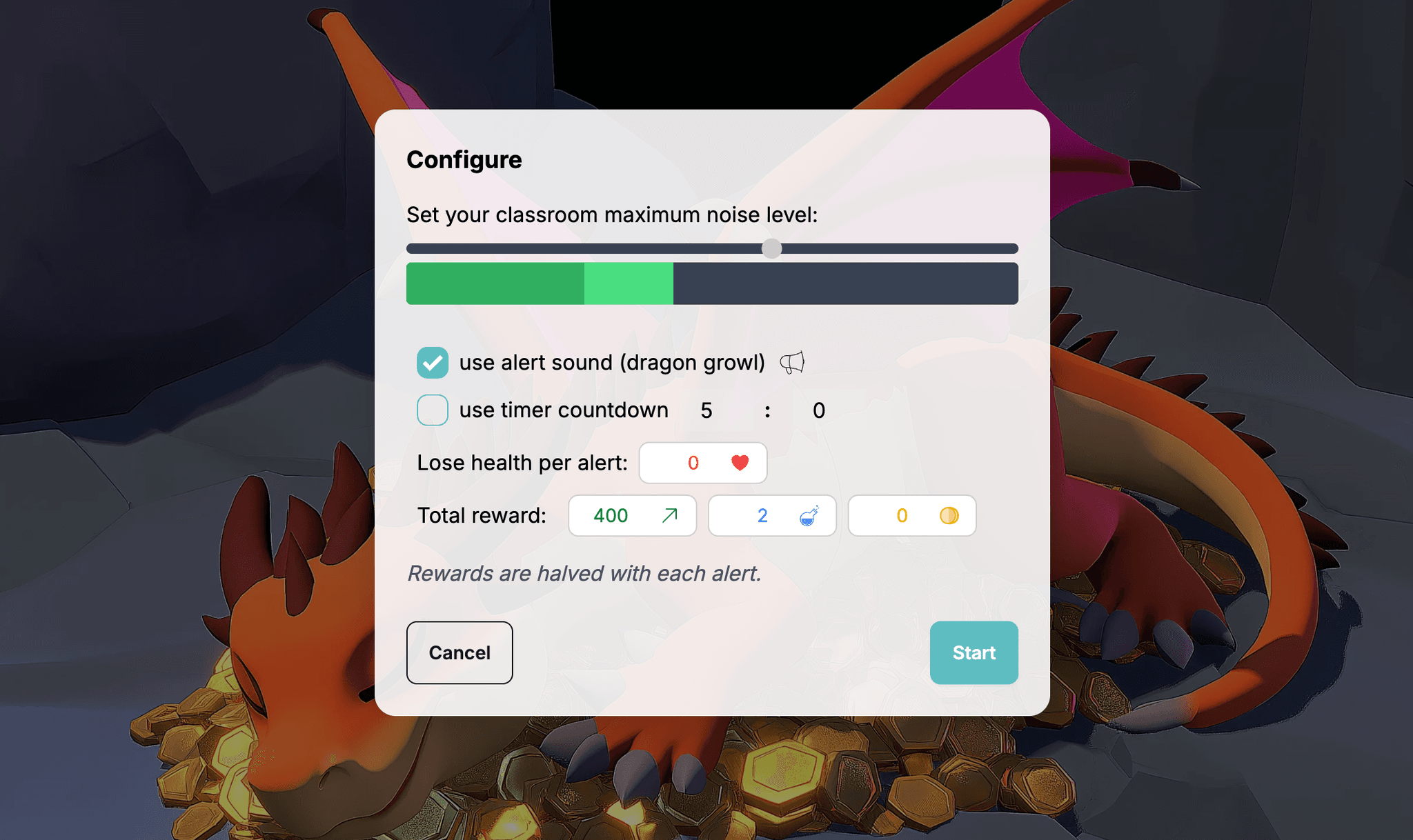 Hiljaisuushaasteen konfigurointi