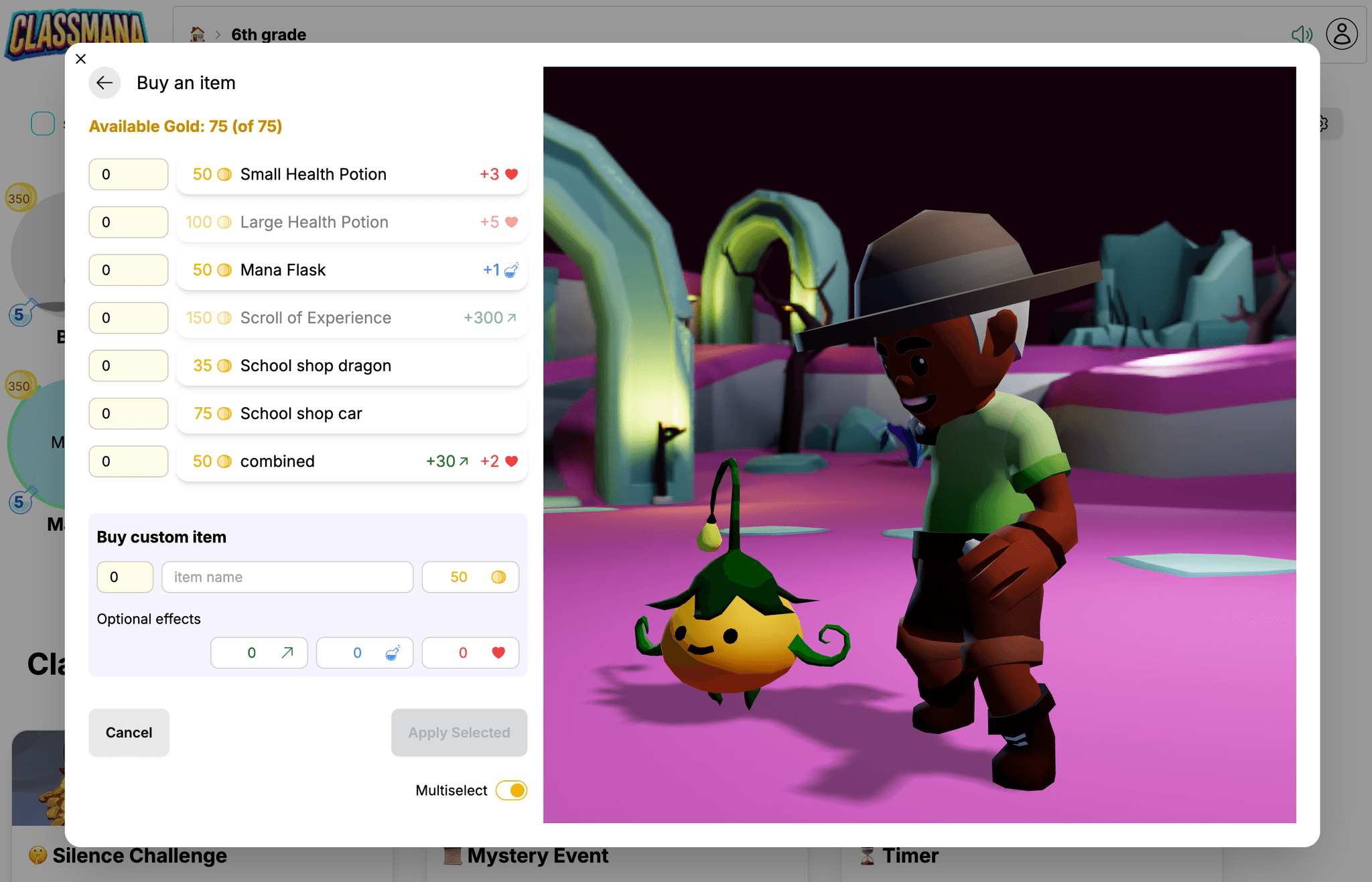 Monivalintatilan kytkin kauppaostoille