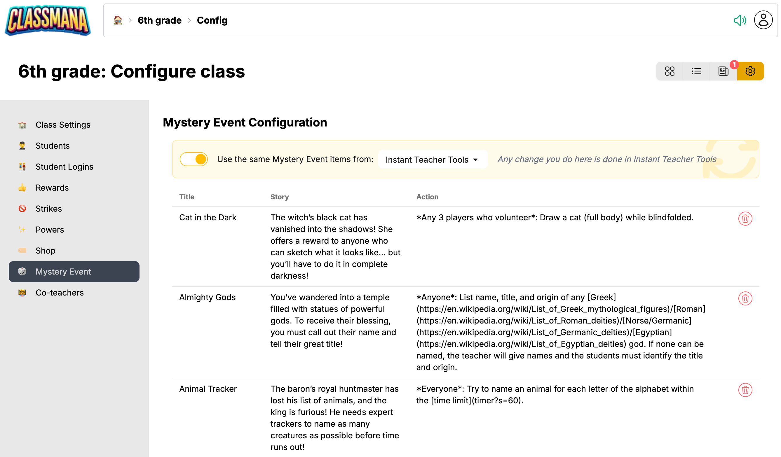 Mysteerisen Tapahtuman Asetukset